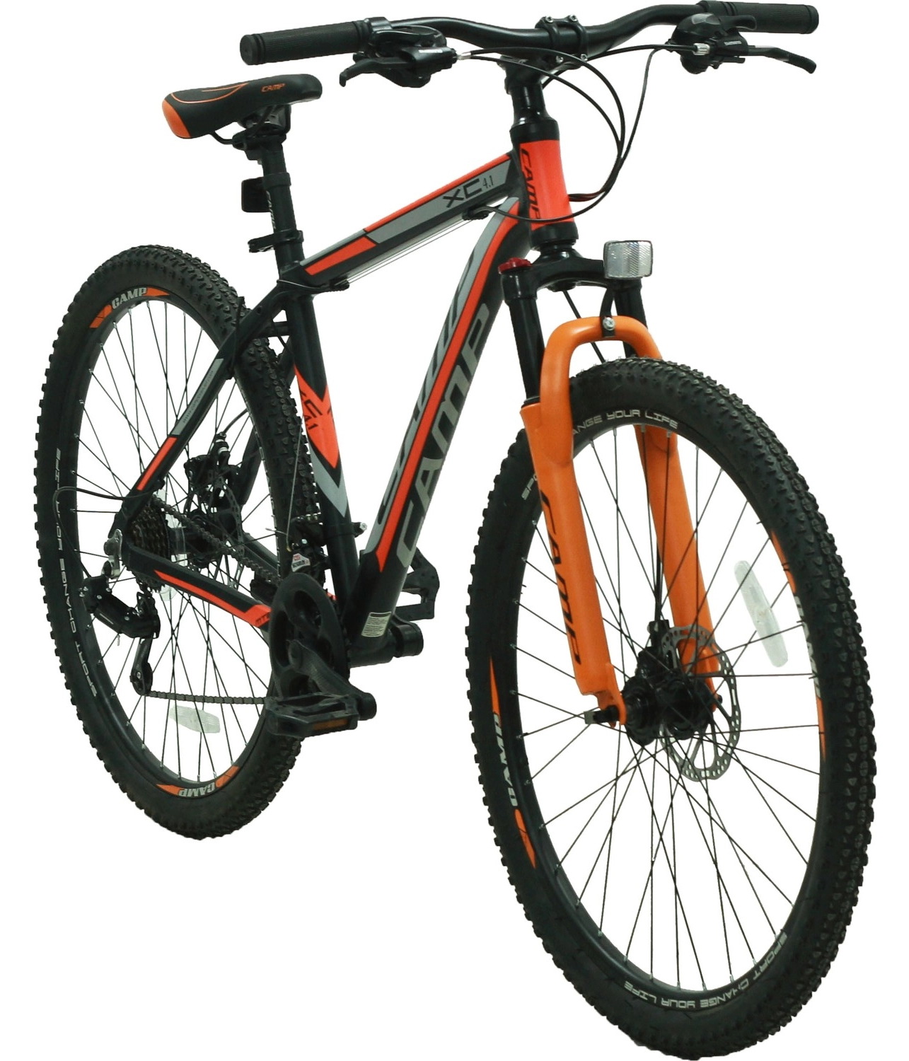 Belderia Camp Xc 4.1 27,5" Jant 18" Kadro Shimano St-Ef41 Vites Mekanik Disk Fren Turuncu - Görsel 3