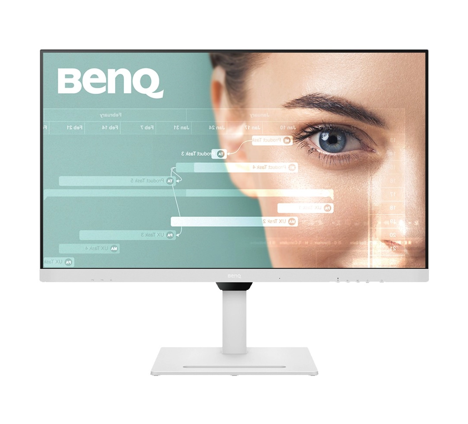 Benq Gw3290Qt 32'' Ips 2K Qhd 75Hz Hdmi Usb-C 3Xusb 3.2 2Xdp Daisy Chain Pivot Eye Care Beyaz Monitör ürün görseli