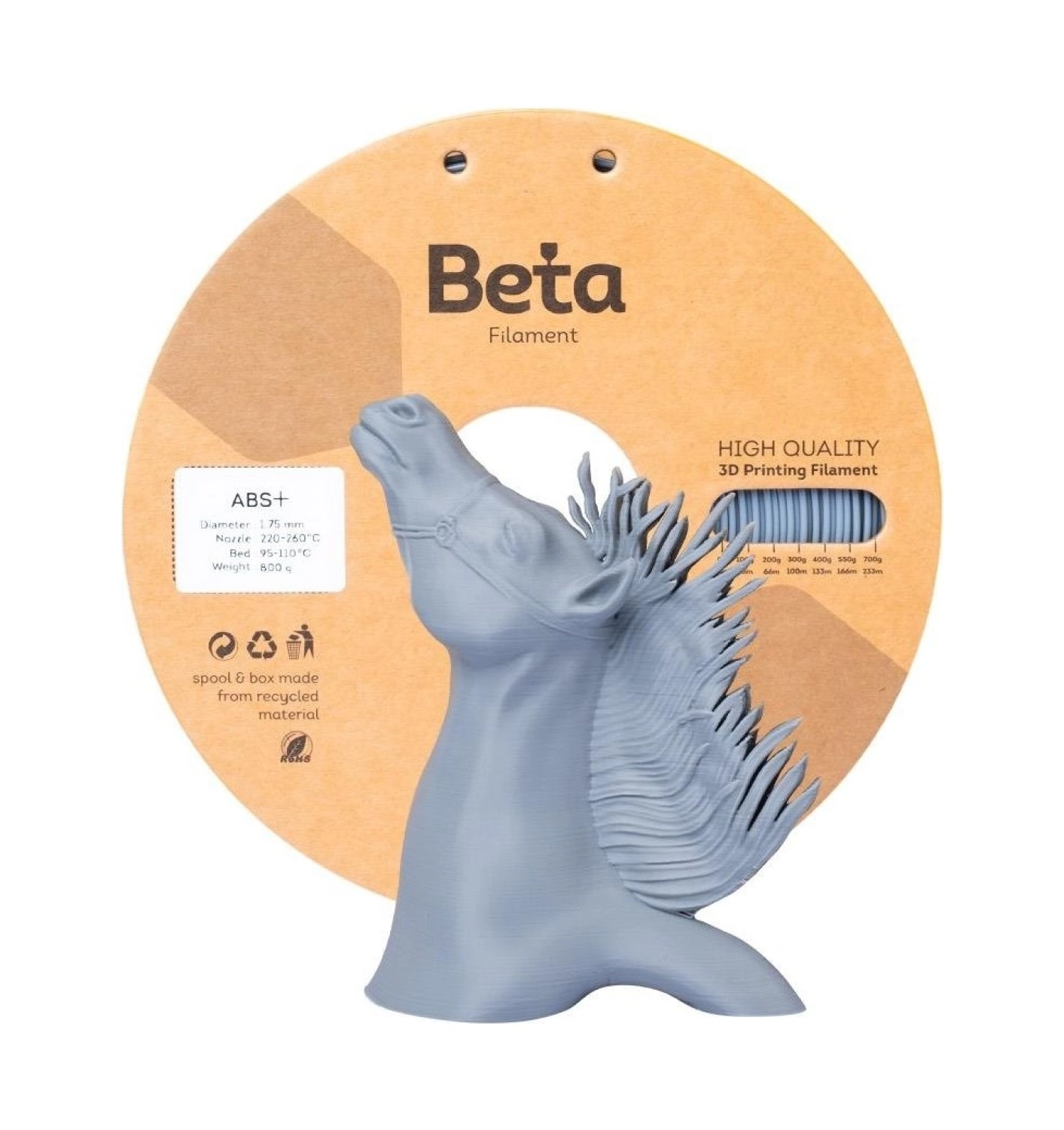 Beta Abs+ Filament Grey ürün görseli