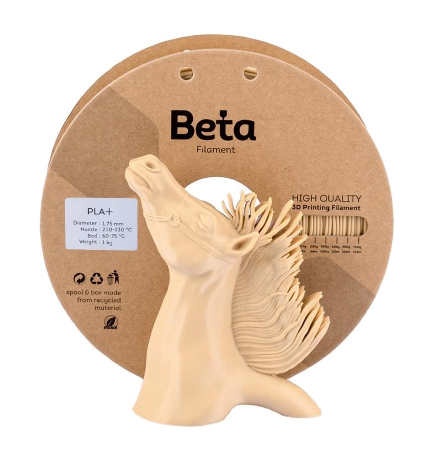 Beta Pla+ Filament Natural Skin - Görsel 2