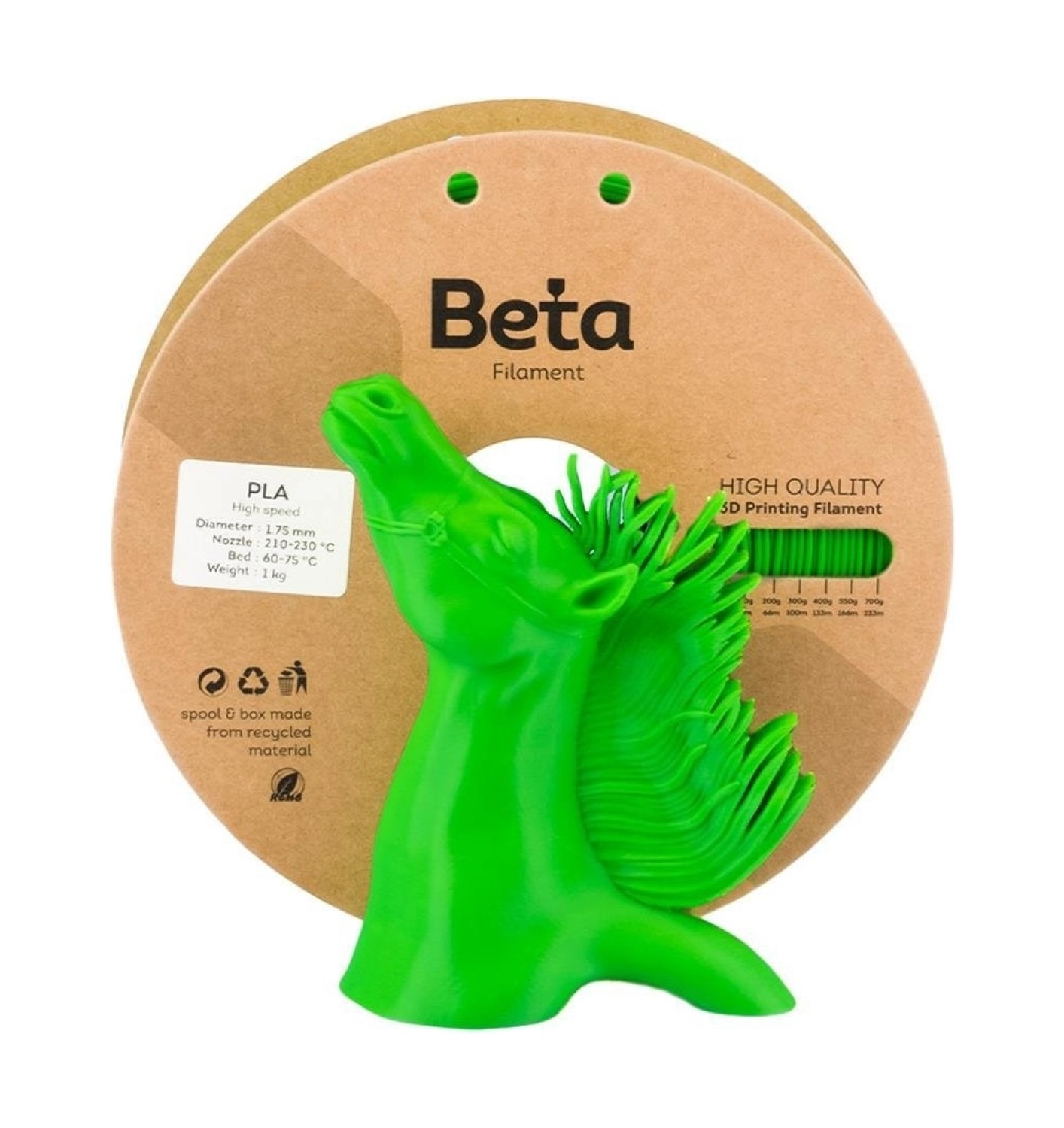 Beta Pla High-Speed Filament Cyber Green - Görsel 2