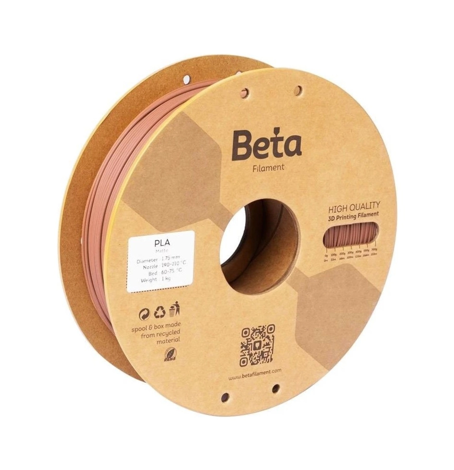 Beta Pla Matte Filament Terracotta ürün görseli