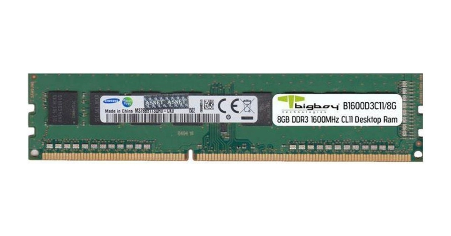Bigboy 8Gb Ddr3 1600Mhz Cl11 Masaüstü Ram ürün görseli