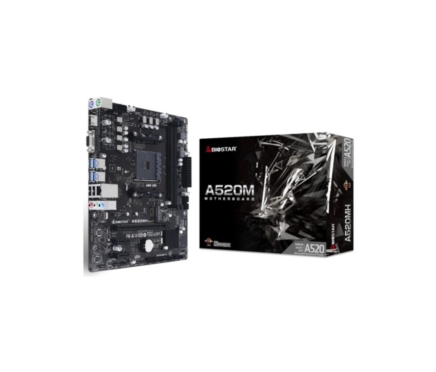 Biostar A520Mh 4000Mhz Oc S+V+Gl Ddr4 Am4 (Atx) ürün görseli