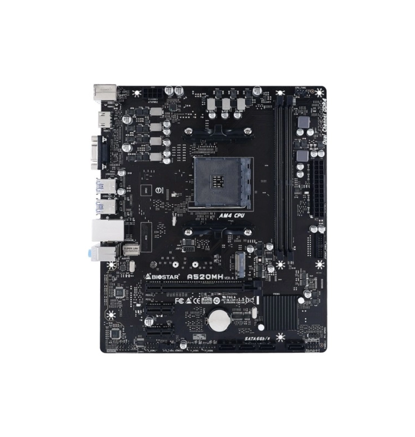 Biostar A520Mh 4000Mhz Oc S+V+Gl Ddr4 Am4 (Atx) - Görsel 3