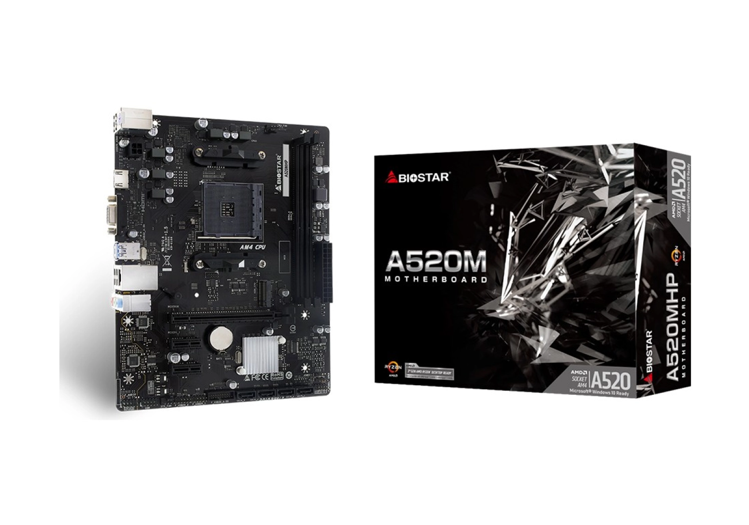 Biostar A520Mhp Ddr4 4400Mhz Am4 Micro Atx Anakart ürün görseli