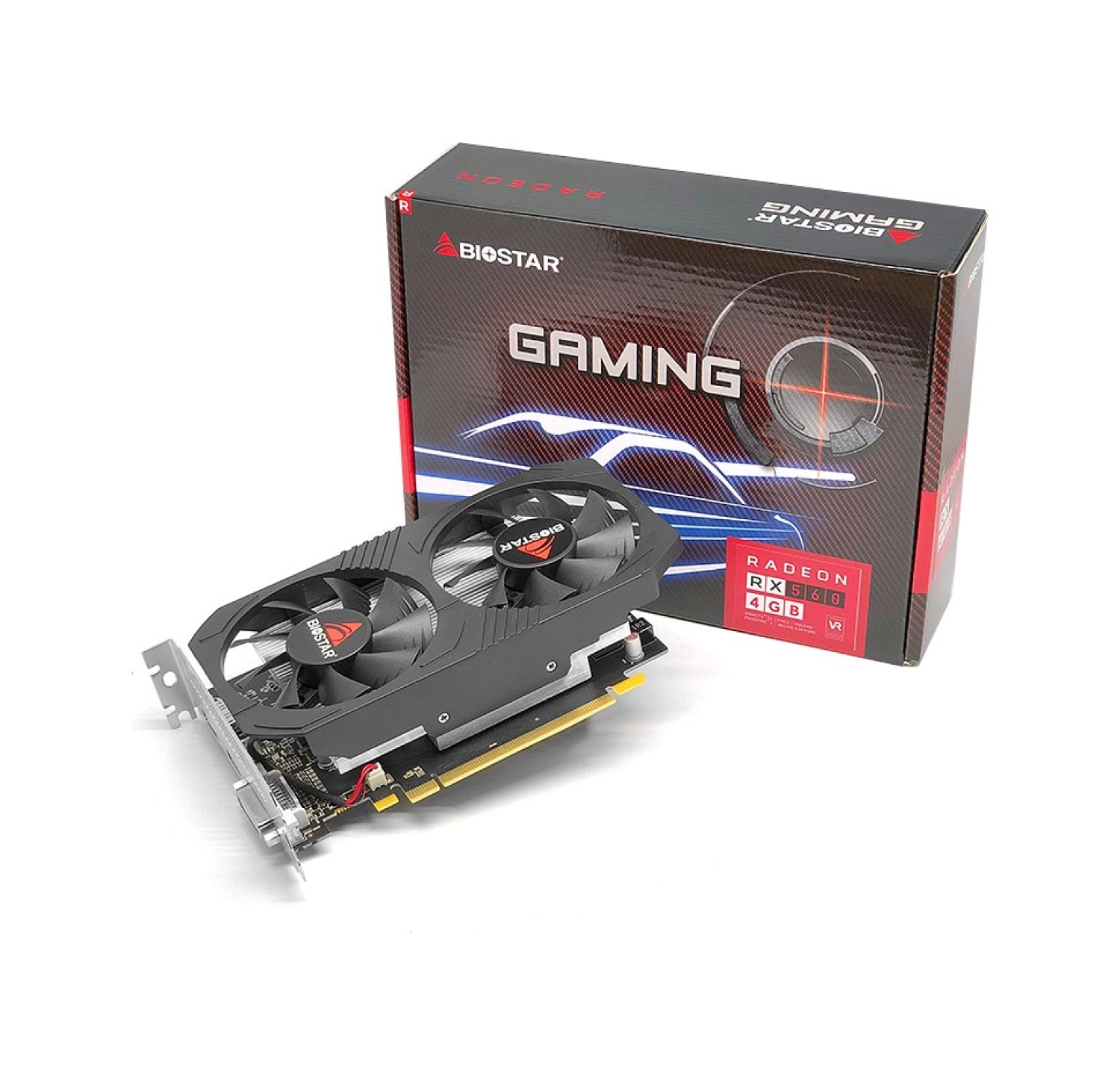 Biostar Amd Radeon Rx560 4Gb (Dual Cooling) 128Bit Gddr5 (Dx12) Pci-E 3.0 Ekran Kartı (Bio-Va56C5Rf41) ürün görseli