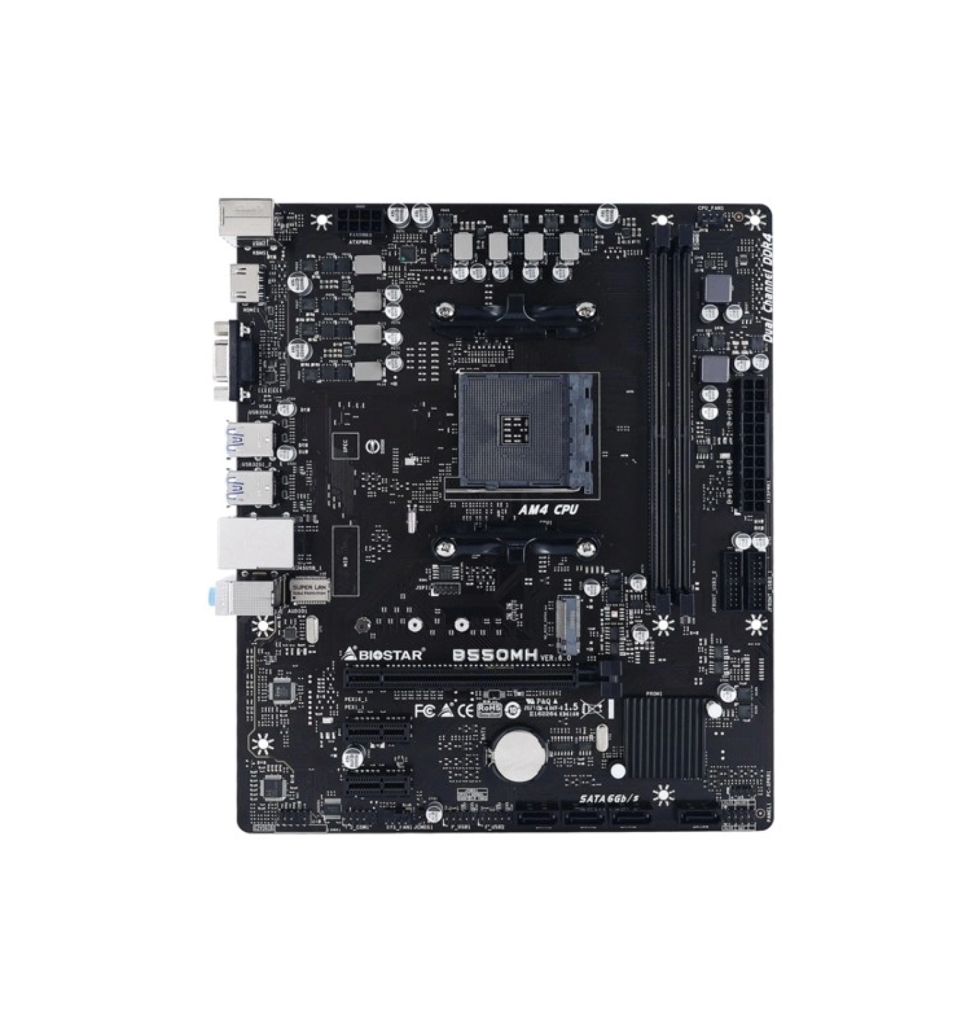 Biostar B550Mh 4933Mhz Oc S+V+Gl Ddr4 Am4 (Matx) Anakart - Görsel 3