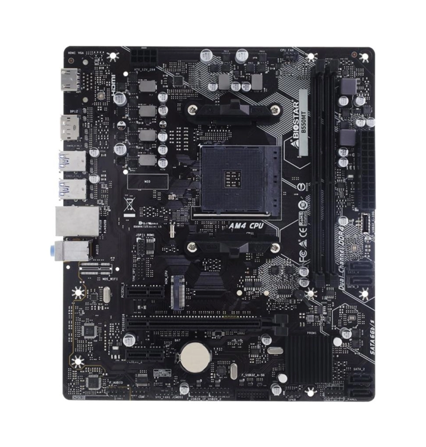 Biostar B550Mt Ddr4 4400Mhz S+V+Gl Am4 Micro Atx Anakart - Görsel 2