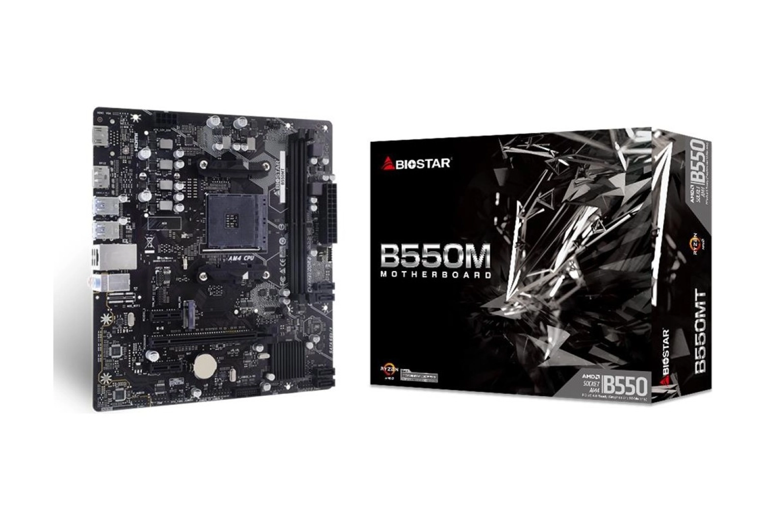 Biostar B550Mt Ddr4 4400Mhz S+V+Gl Am4 Micro Atx Anakart ürün görseli