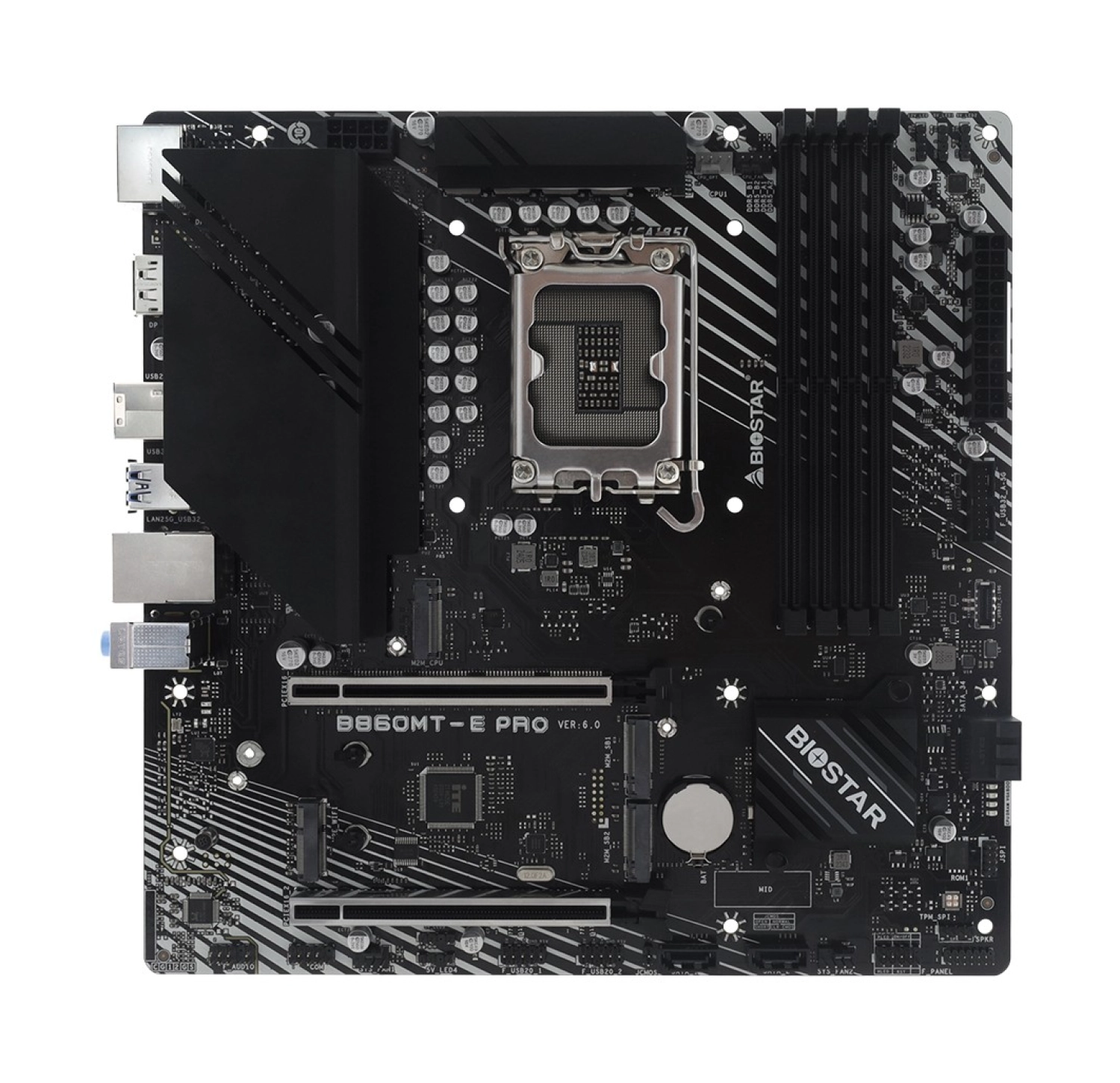 Biostar B860Mt-E Pro 8000Mhz Ddr5 Matx 1851P Anakart - Görsel 2