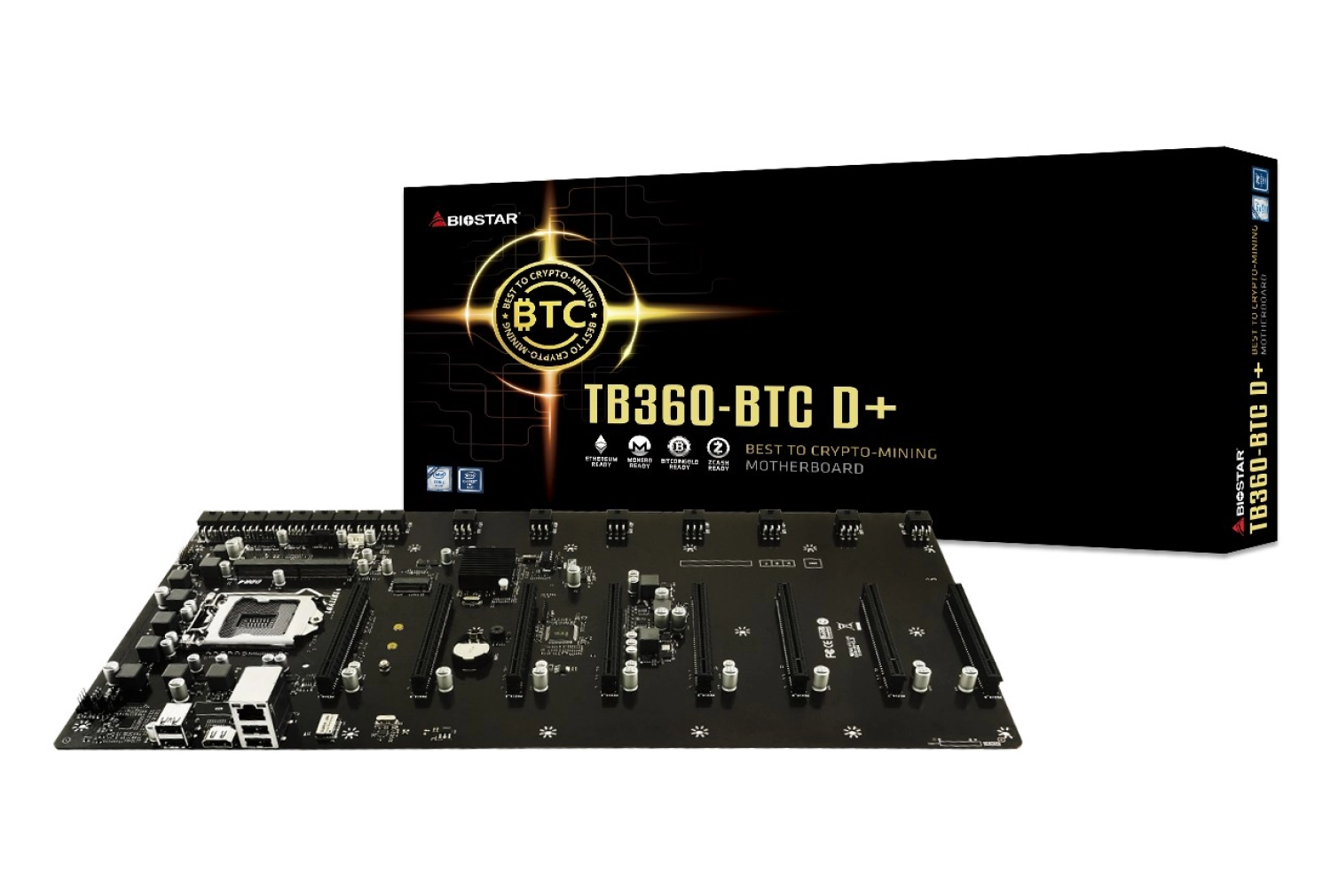 Biostar Bıostar Biostar Tb360-Btc D+ Lga1151 Sodımm Ddr4 8Li Ekran 6Pin Psu Girişli Mining Anakart - Görsel 6