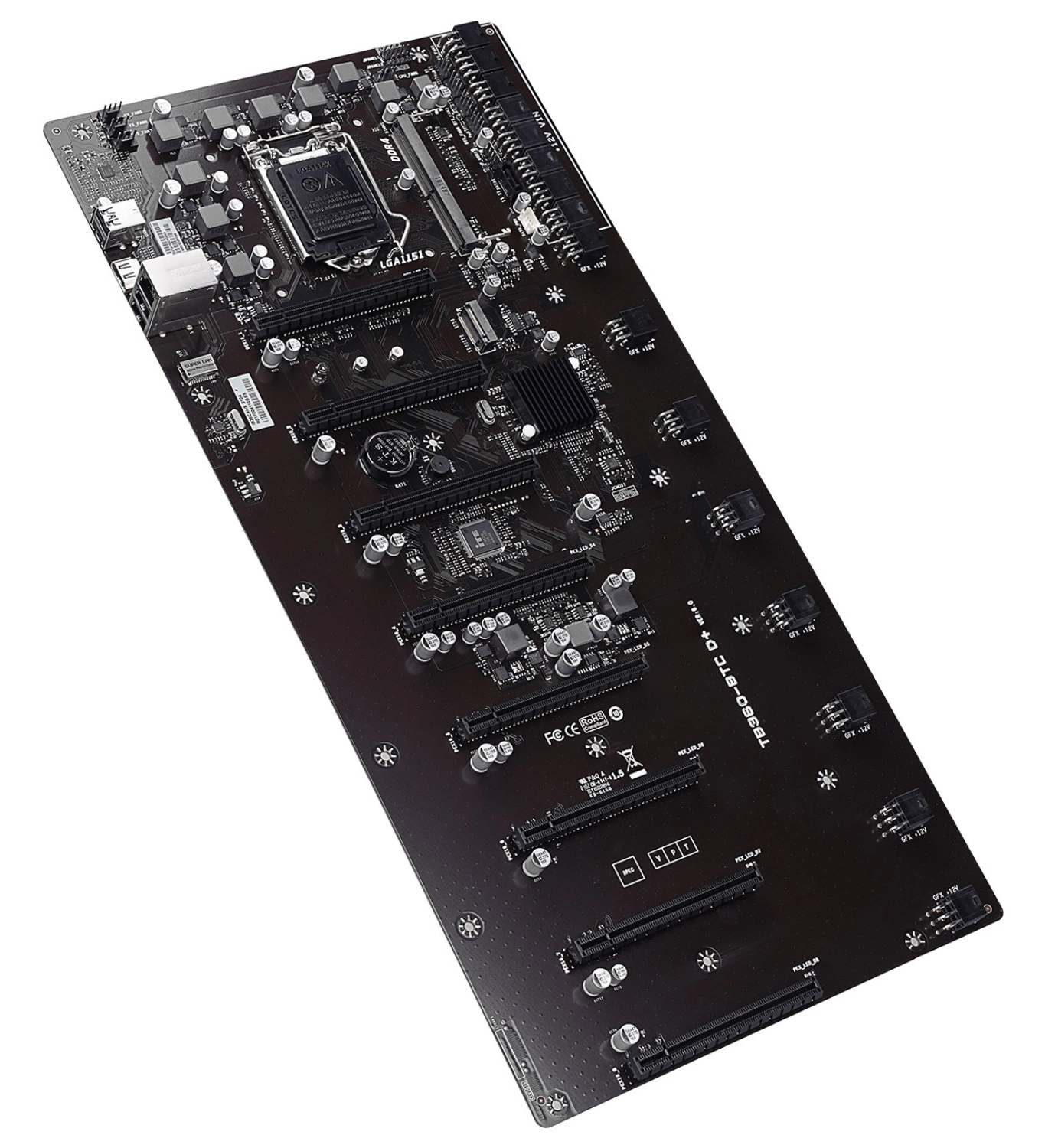 Biostar Bıostar Biostar Tb360-Btc D+ Lga1151 Sodımm Ddr4 8Li Ekran 6Pin Psu Girişli Mining Anakart ürün görseli