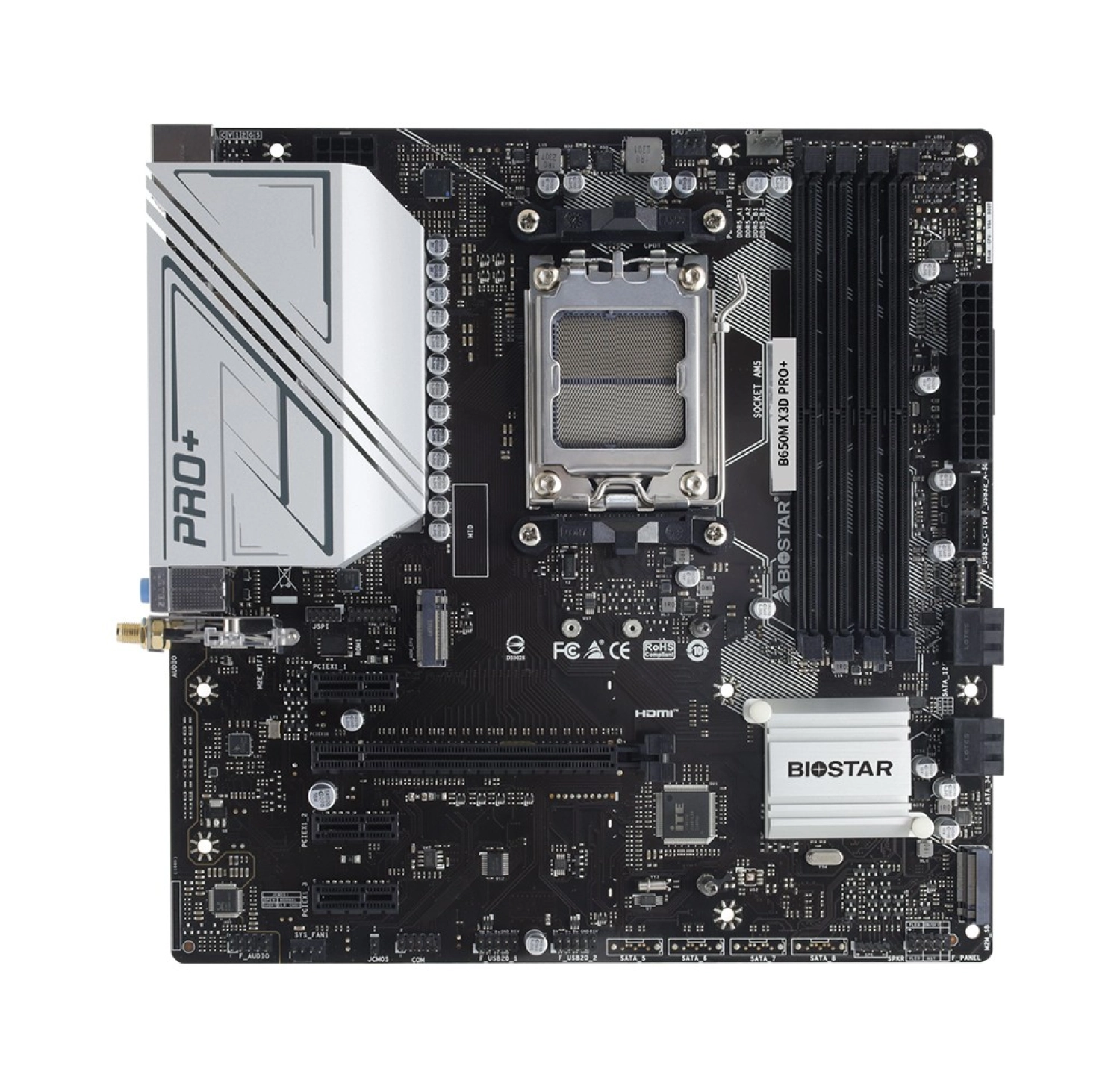 Biostar X3D Pro+ B650M Ddr5 6000Mhz Am5 Matx Anakart - Görsel 2