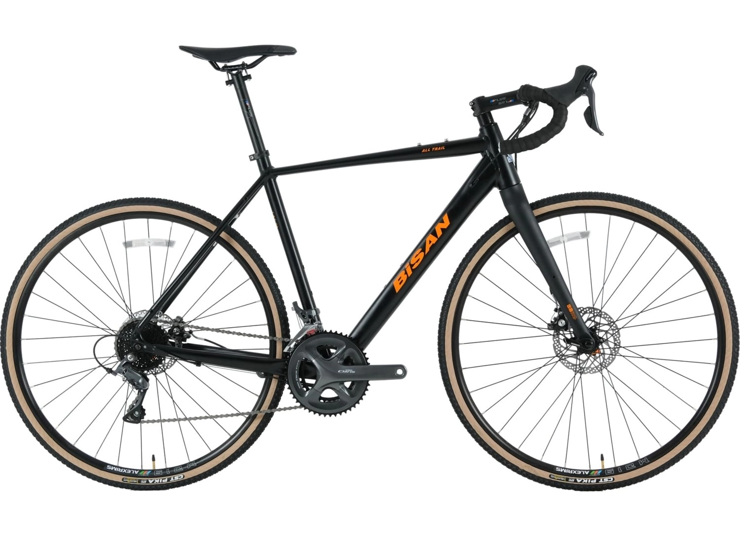 Bisan All Trail Eco Sora Gravel Mat Siyah/Turuncu 50 Cm ürün görseli