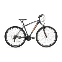 Bisan Leon Dağ Bisikleti 48 Cm V 27.5 Jant 21 Vites Neon Mat Gri Turuncu