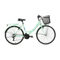 Bisan Lotus-24 Kadro: 34Cm 21 Vites 26'' - Bisiklet Mint Yeşil -Beyaz