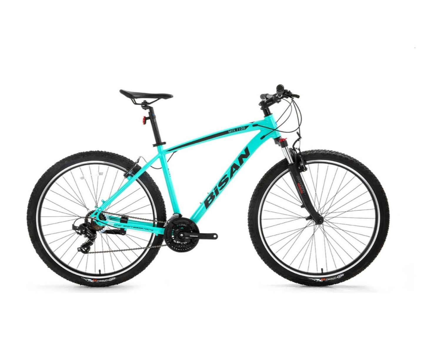 Bisan Mtx 7100 Dağ Bisikleti 39,5 Cm V 26 Jant 21 Vites Turkuaz Siyah ürün görseli