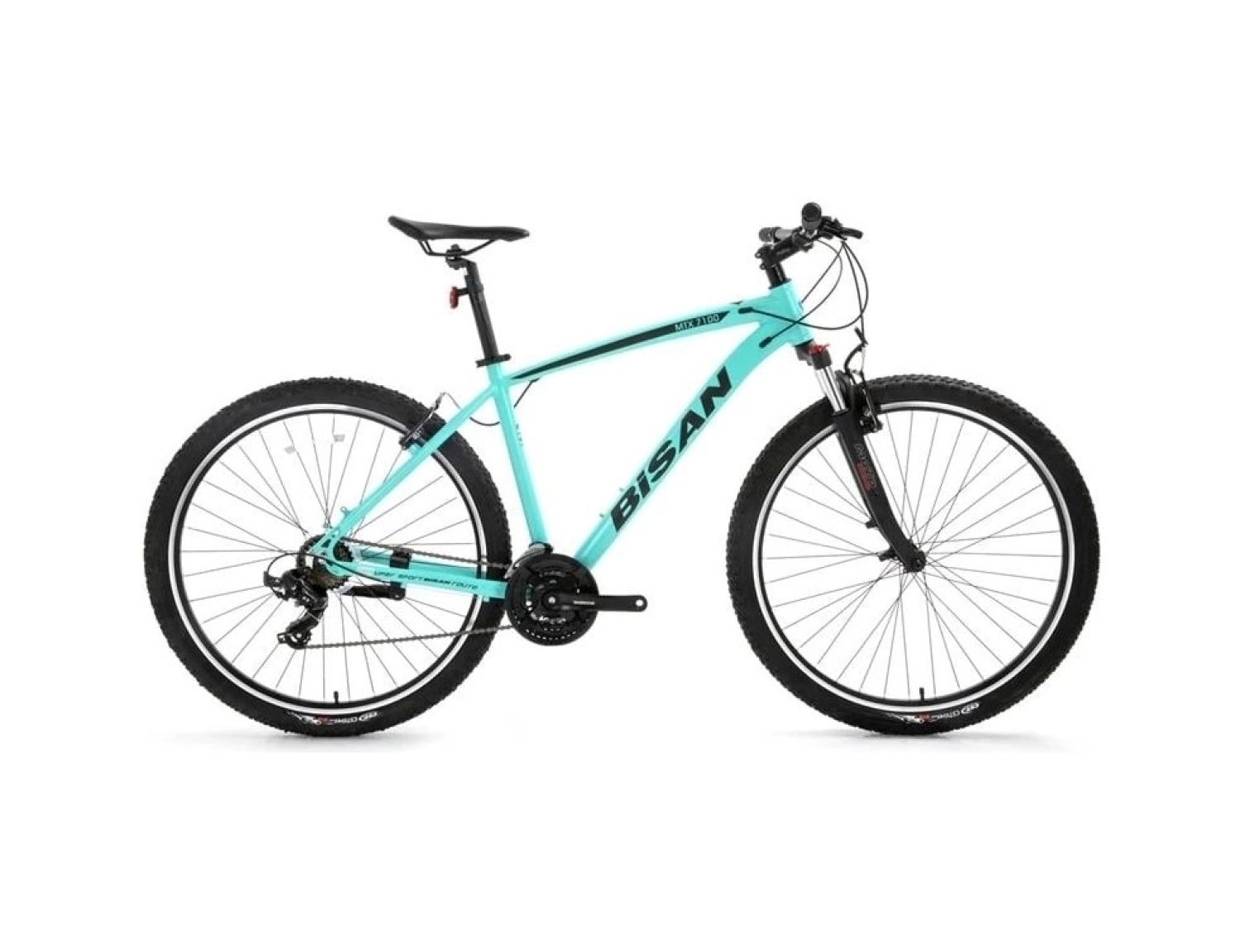 Bisan Mtx 7100 Erkek Dağ Bisikleti 43Cm V 27.5 Jant 21 Vites Turkuaz Siyah ürün görseli