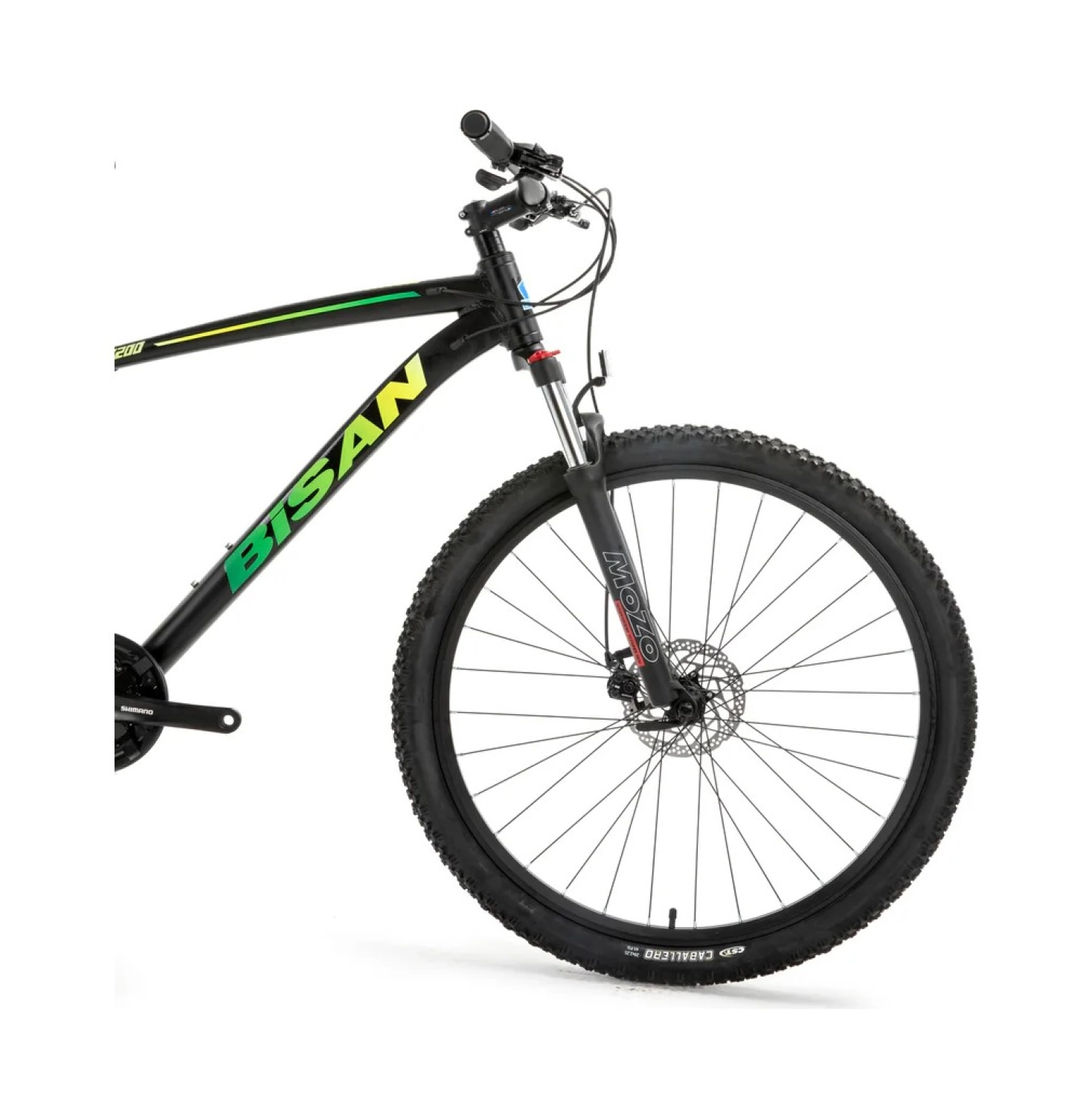 Bisan Mtx 7200 Md - 27.5 Jant 17'' 43 Cm ( M - L ) Kadro 24 Vites Dağ Bisikleti - Siyah Yeşil - Görsel 2