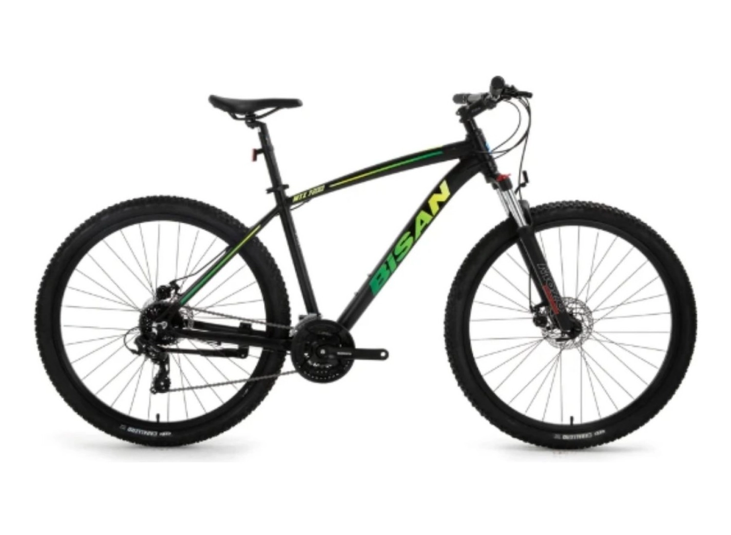 Bisan Mtx 7200 Md - 27.5 Jant 17'' 43 Cm ( M - L ) Kadro 24 Vites Dağ Bisikleti - Siyah Yeşil ürün görseli