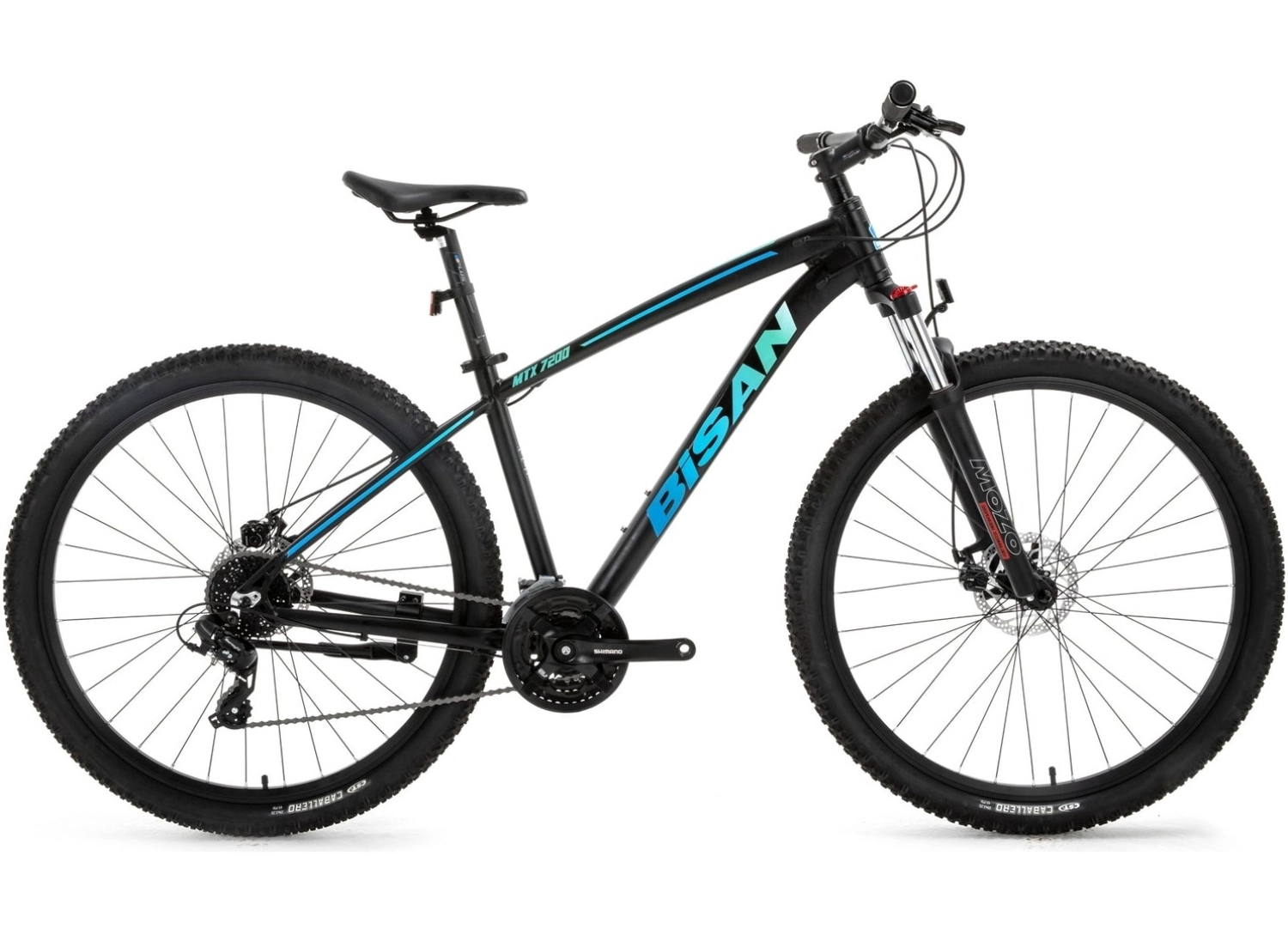 Bisan Mtx7200 Siyah Mavi Disk Fren Üst Seviye Dağ Bisikleti 26 Jant 15,5-39,5Cm 3X8 Vites Blc ürün görseli
