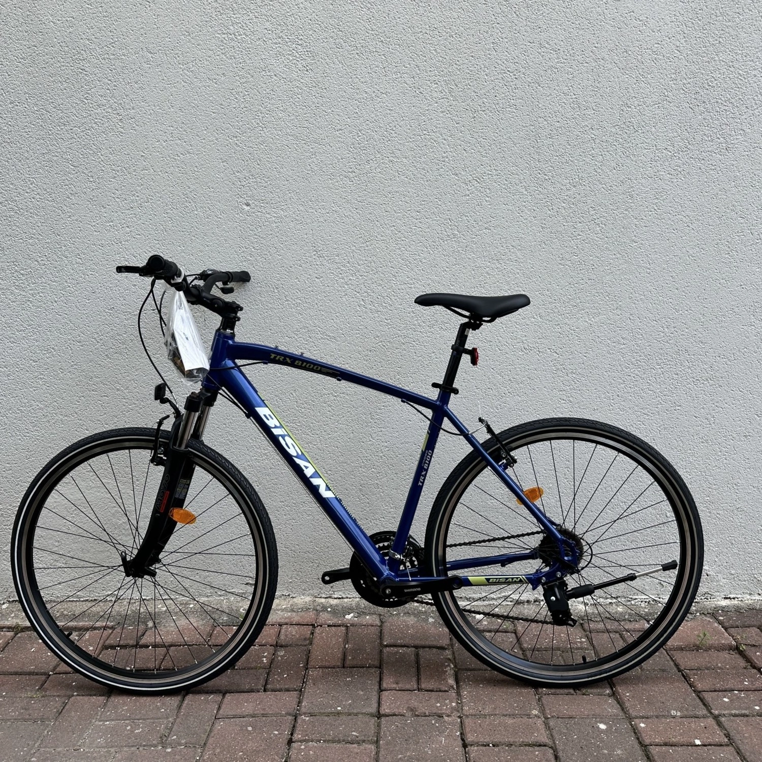 Bisan Trx 8100 21 Vites V Trekking Bisiklet Lacivert - Yeşil/Beyaz 52Cm - Görsel 2