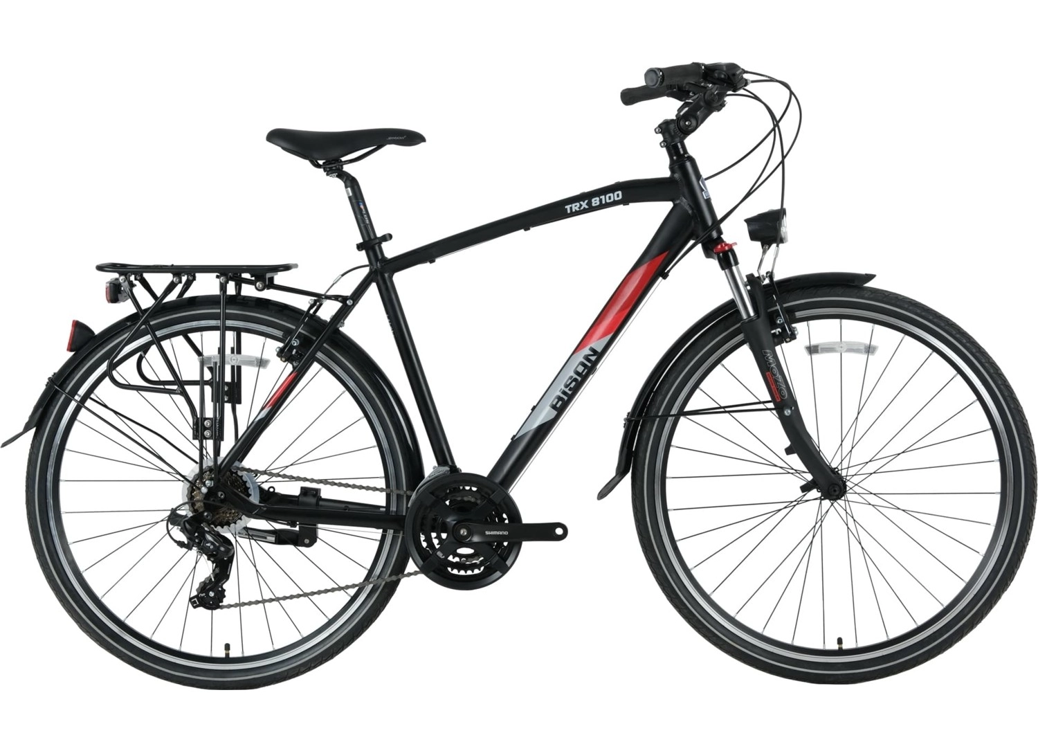 Bisan Trx 8100 City 28-Jant V-Fren Trekking Bisiklet (Lacivert-Kırmızı-Mavi) ürün görseli