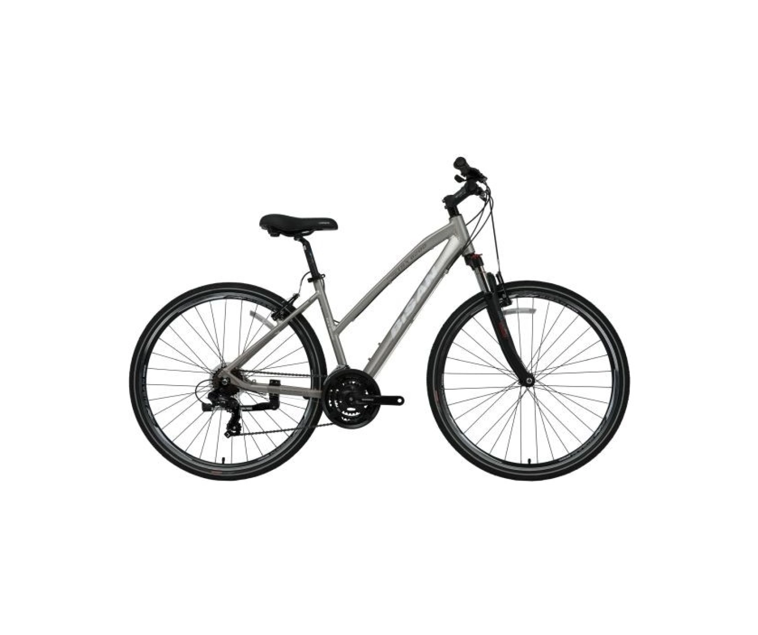 Bisan Trx 8200 Bayan Şehir Bisikleti 45Cm V 28 Jant 21 Vites Gri Beyaz ürün görseli