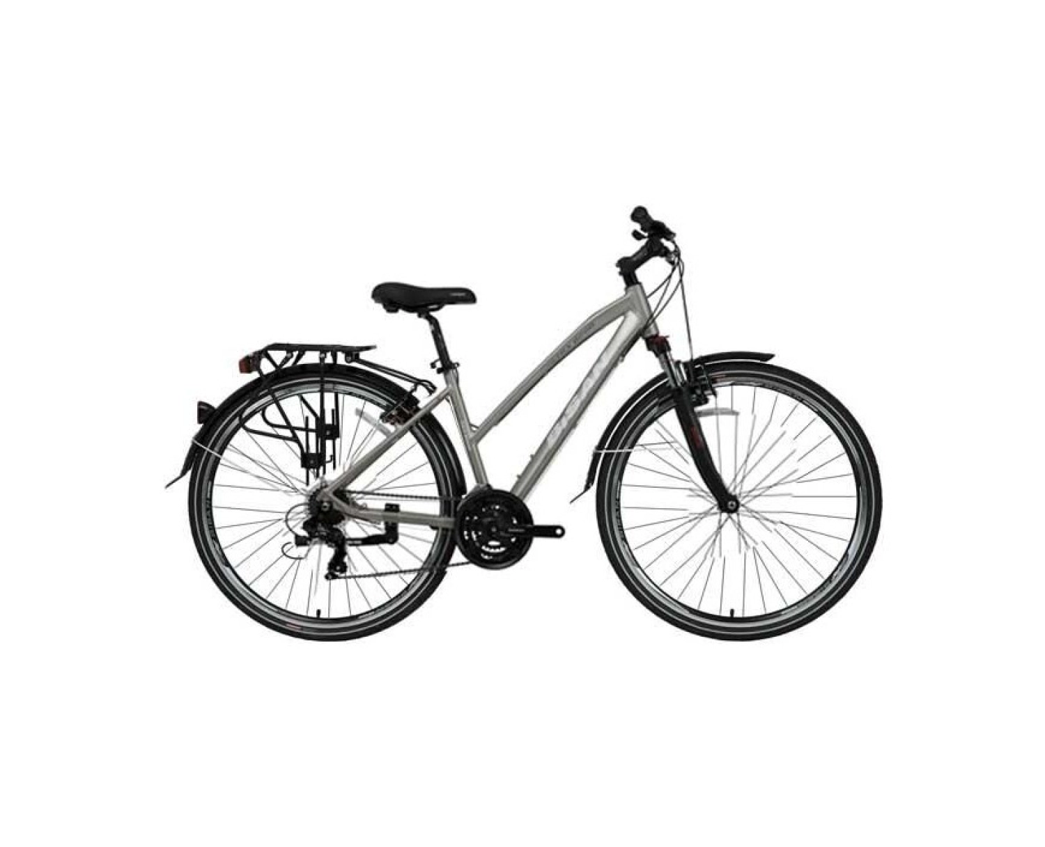 Bisan Trx 8200 City V Fren 21 Vites 28 Jant Şehir Bisikleti 45 Cm Kadro Gri-Beyaz ürün görseli