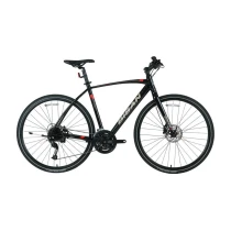 Bisan Trx 8600 Altus Erkek Şehir Bisikleti 52Cm Hd 28 Jant 27 Vites Parlak Siyah Kırmızı