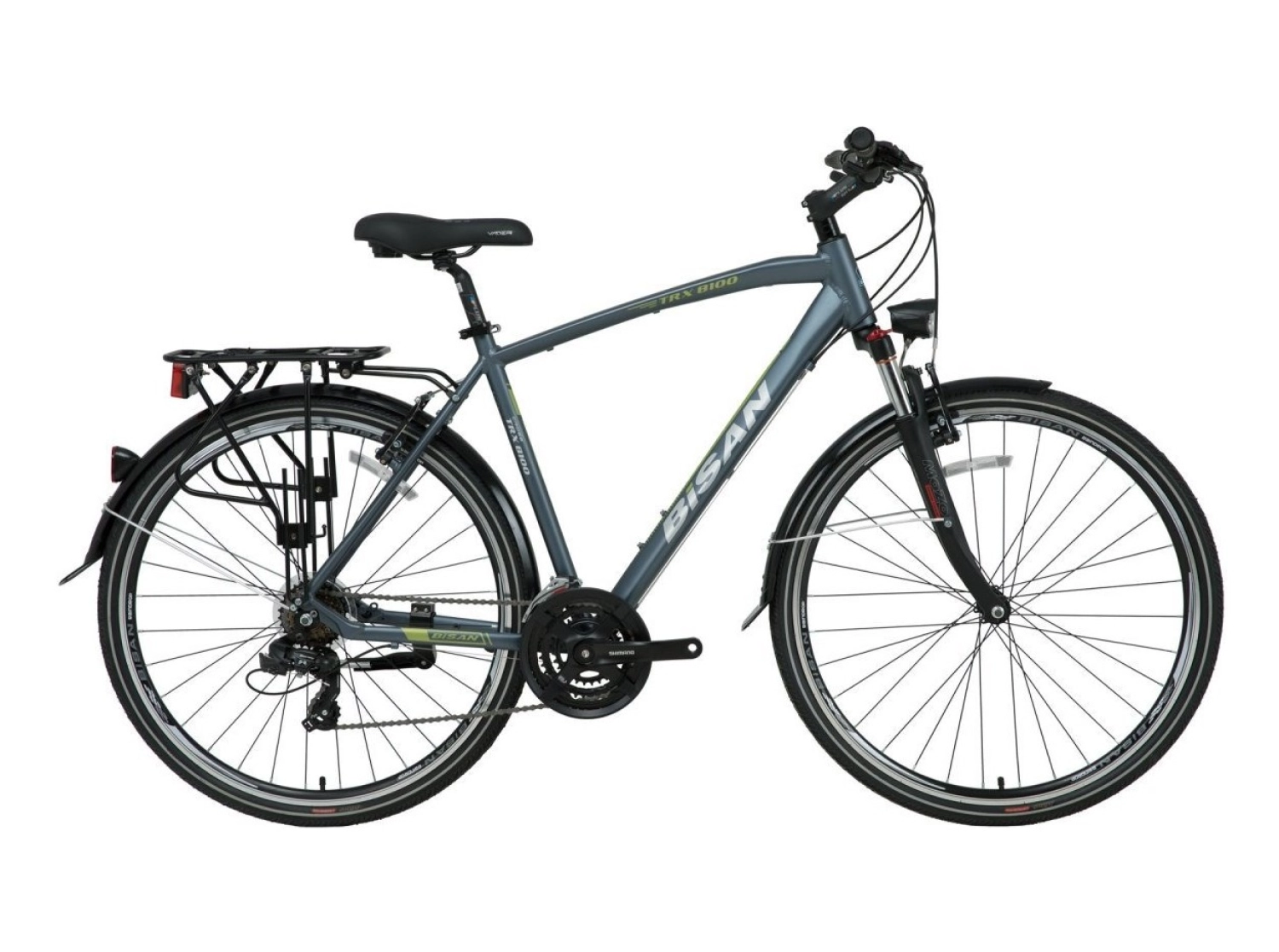 Bisan Trx8100 City 28 Jant Şehir Bisikleti Gri Yeşil 50 Cm ürün görseli