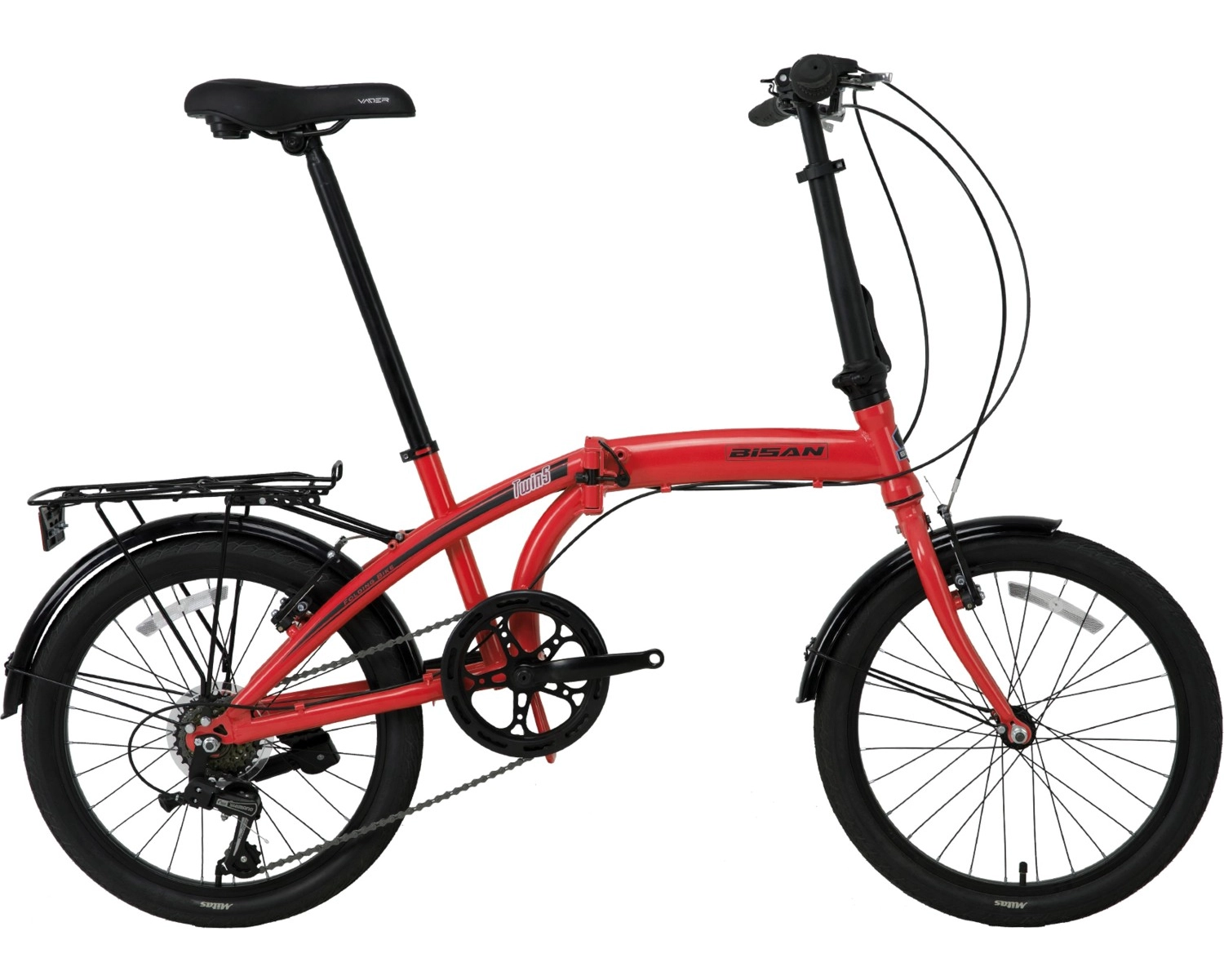 Bisan Twin S 20" Jant 28 Cm Kadro 6 Vites Shimano Katlanır Bisiklet ürün görseli
