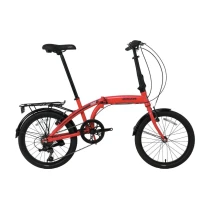 Bisan Twin-S Katlanır Bisiklet V Fren 20 Jant 32 Cm Kadro Kırmızı - Siyah