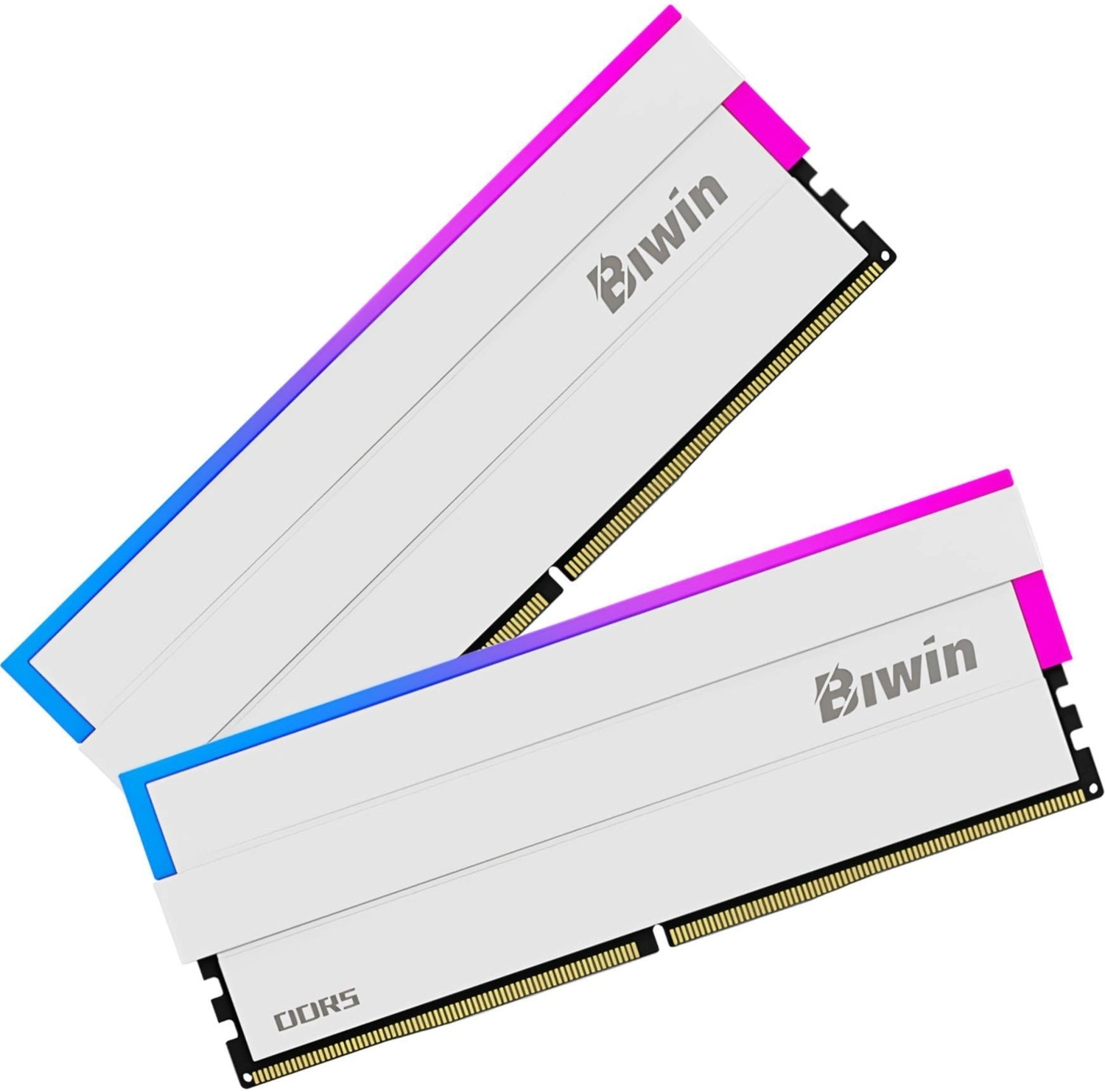 Biwin Dw100-Cw002 32Gb Ddr5 6400Mhz 2X16Gb Rgb Masaüstü Ram - Beyaz ürün görseli