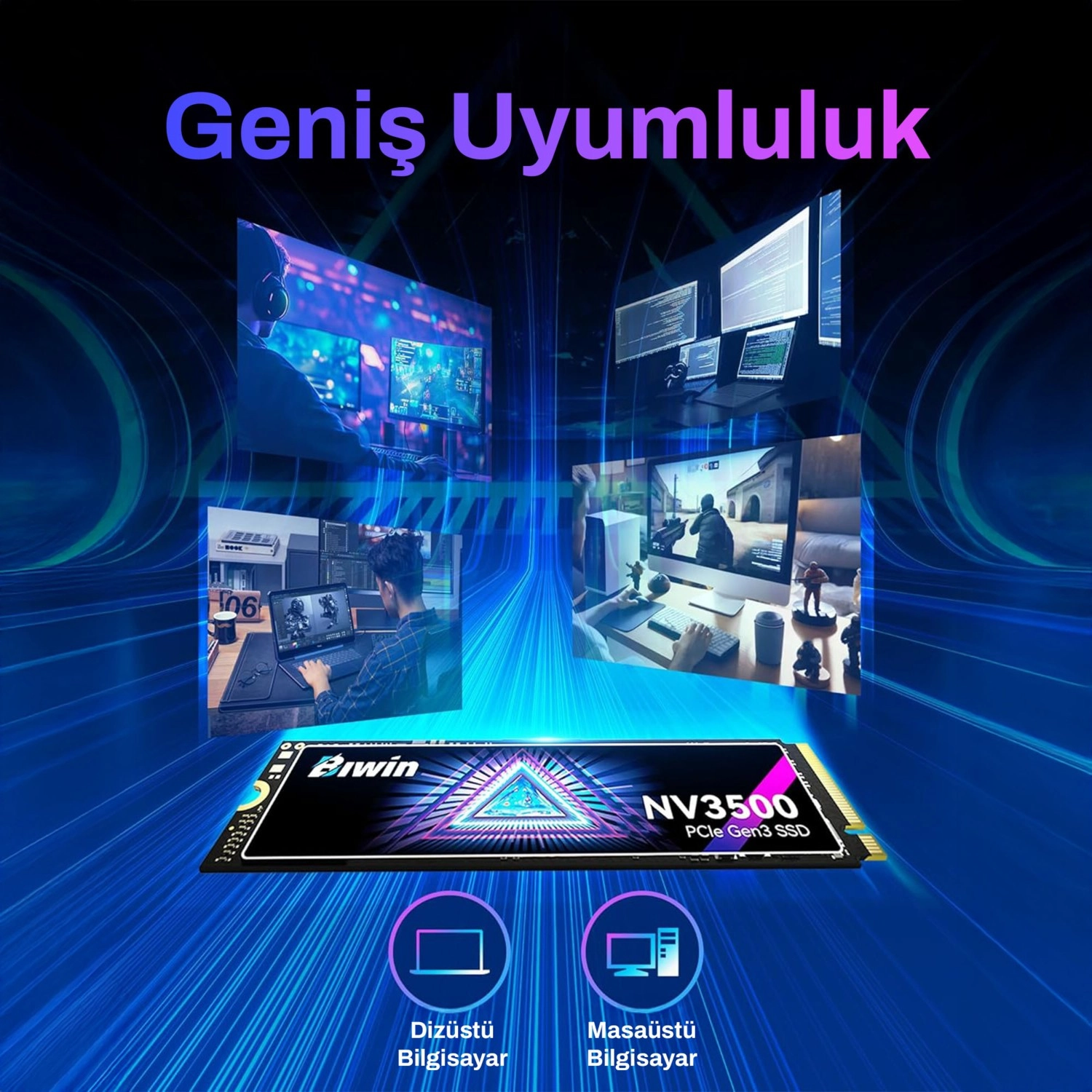 Biwin Nv3500512G-Rgx 512Gb 3500/2500Mb/S Gen3X4 22X80 M.2 Nvme Ssd - Görsel 7