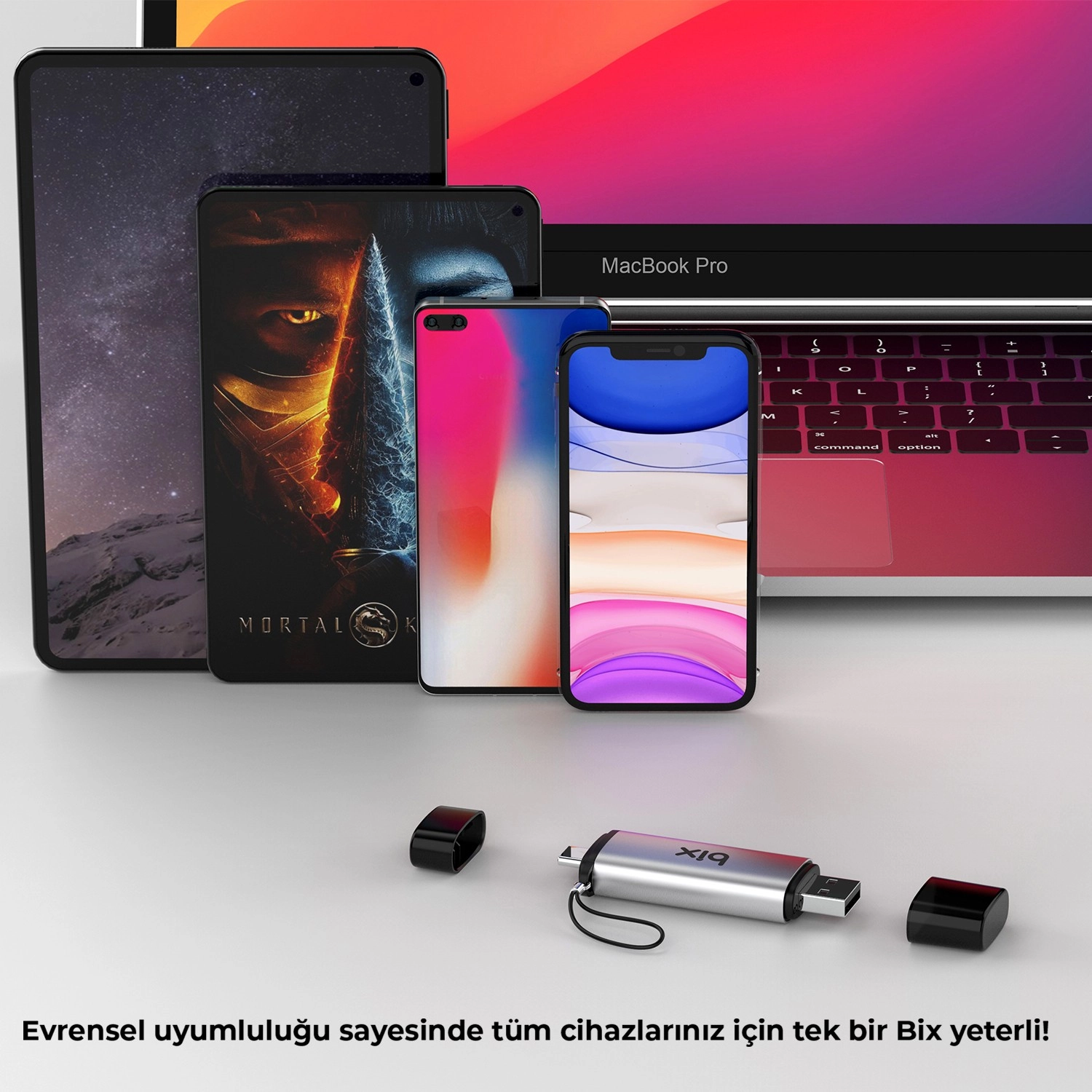 Bix Adp-11 Type-C Ve Usb 3.2 Sd Ve Micro Sd Otg Hafıza Kartı Okuyucu - Görsel 6