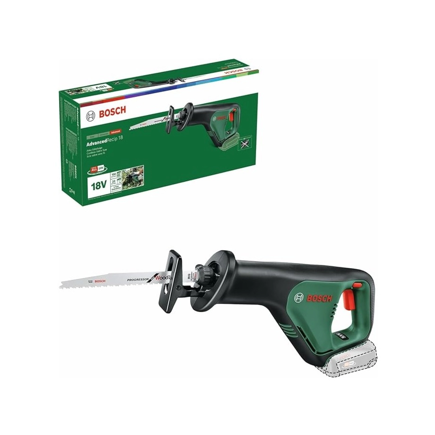Bosch Advancedrecip 18 Akülü Panter Testere - Görsel 2