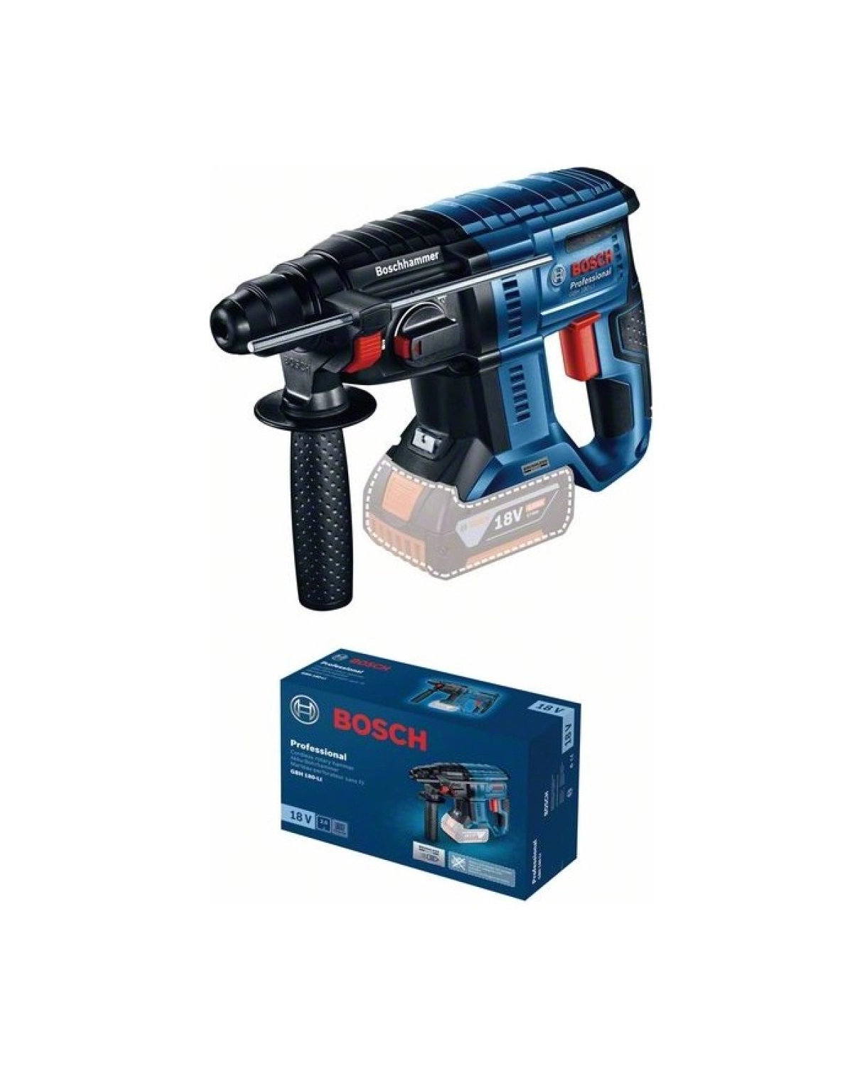 Bosch Gbh 180-Lı Akülü Sds Plus Kırıcı-Delici Tek Akülü 5.0 Ah - Görsel 3