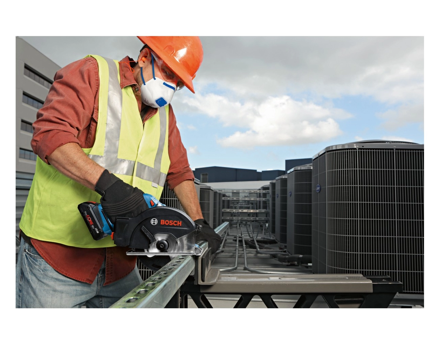 Bosch Gkm 18 V-50 Akülü Metal Kesme Makinası 18 Volt - Görsel 5