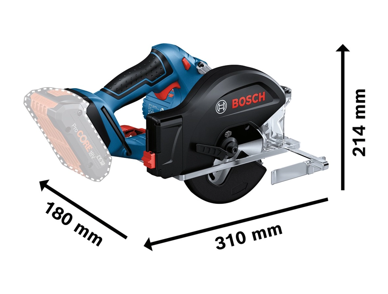 Bosch Gkm 18 V-50 Akülü Metal Kesme Makinası 18 Volt - Görsel 2