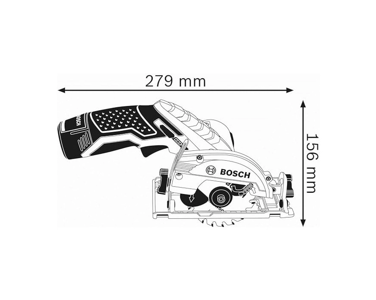 Bosch Gks 12V-26 Akülü Daire Testere Solo - Görsel 4