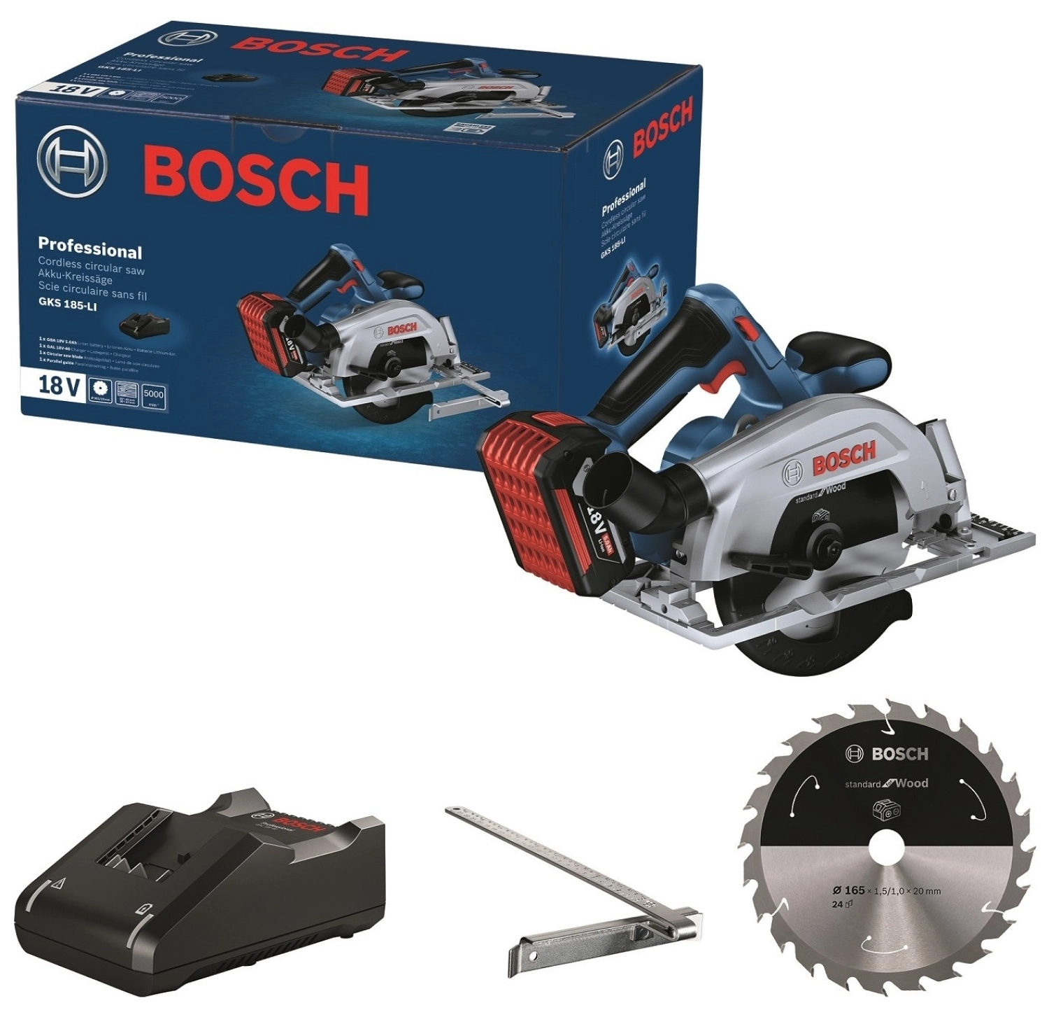 Bosch Gks 185-Li Akülü Daire Testere 06016C1223 ürün görseli