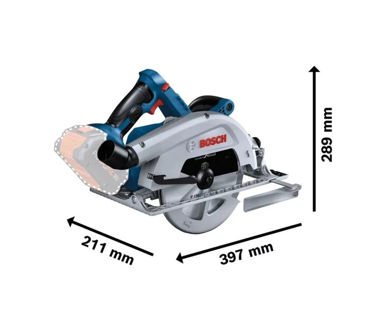 Bosch Gks 18V-68 C Akülü Daire Testere 2 X 5 Ah. Set - Görsel 3