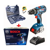 Bosch Gsb 18 V 28 Tek Batarya Darbeli Vidalama (Karton Kutulu) Ve Bosch 103 Parça Aksesuar Seti