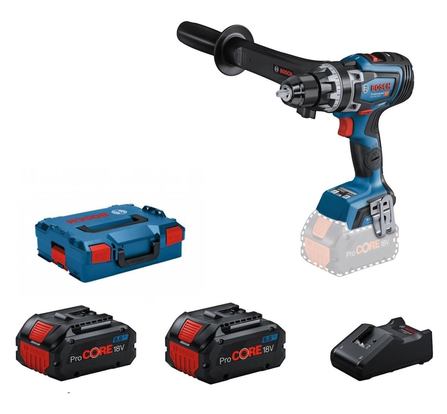 Bosch Gsb 18V-110 C Procore 2X8.0Ah Akülü Darbeli Vidalama ürün görseli