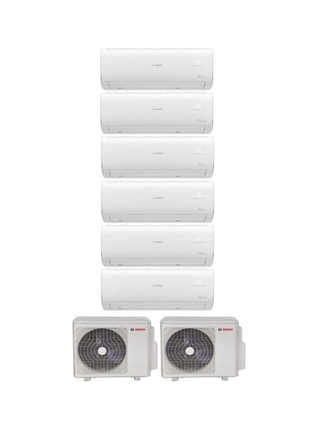 Bosch Multi Split inverter Klima 54000 Btu Dış (36+18) + 6 Iç Ünite 12000 + 12000 + 12000 + 12000 + 12000 + 12000 Btu ürün görseli
