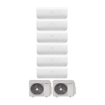 Bosch Multi Split inverter Klima 54000 Btu Dış (36+18) + 6 Iç Ünite 12000 + 12000 + 12000 + 12000 + 12000 + 12000 Btu