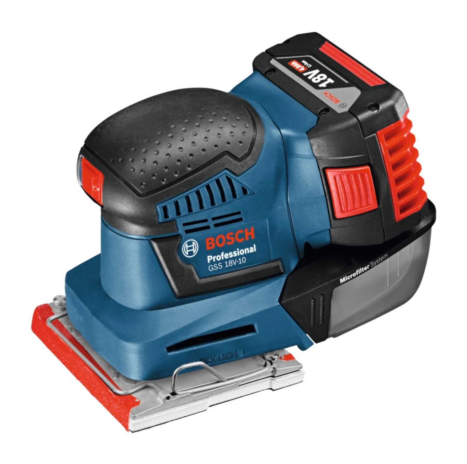 Bosch Professional Gss 18 V-10 5 Ah Çift Akülü Titreşimli Eksantrik Zımpara - L-Boxx Çantalı ürün görseli