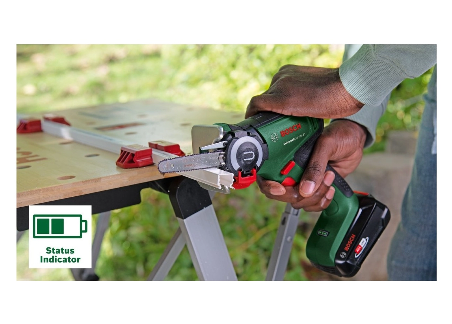 Bosch Universalcut 18V-65 2.5 Ah Tek Akü Nanoblade Testere - Görsel 4